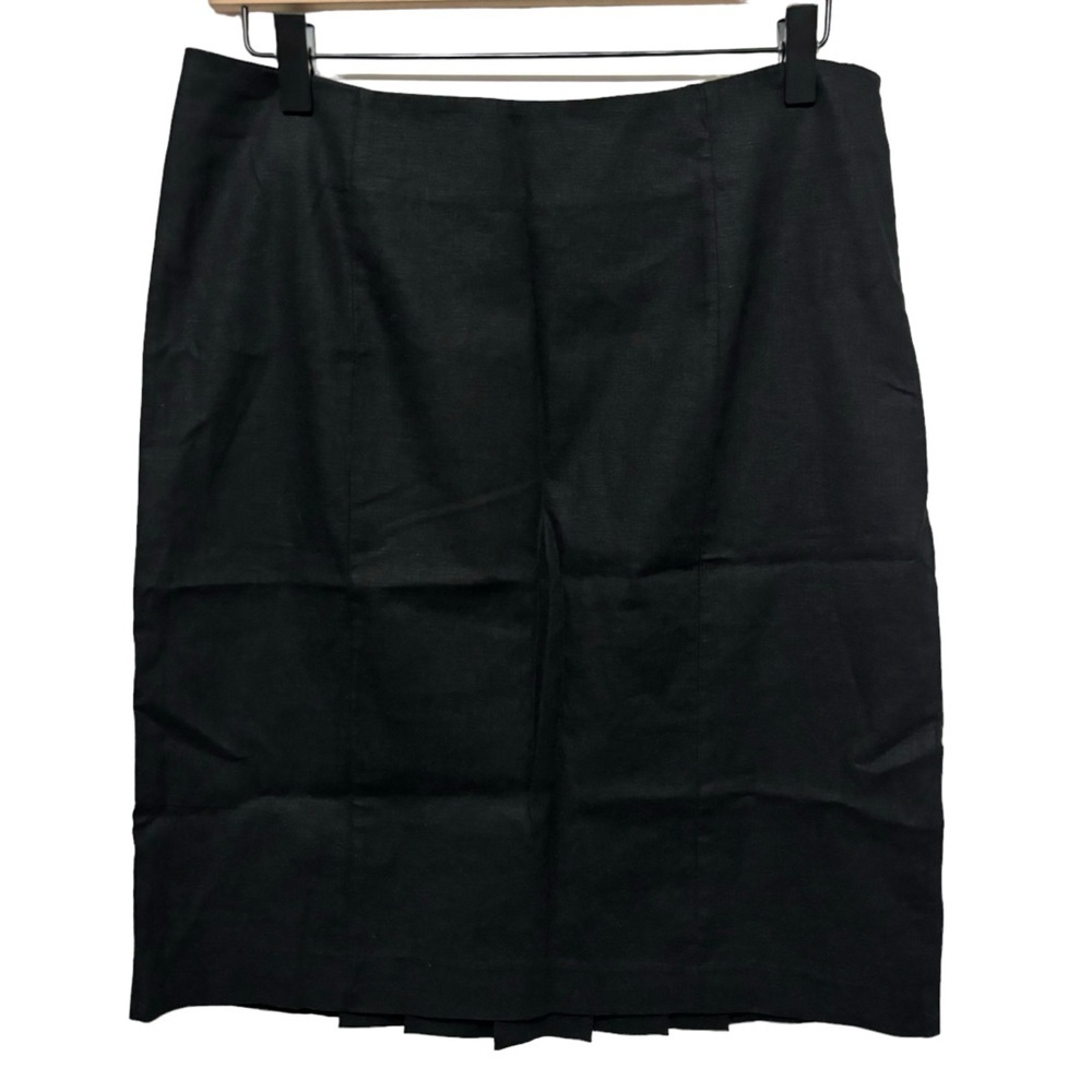 New York & Company Stretch Linen Blend Pencil Skirt Office Workwear Size 6